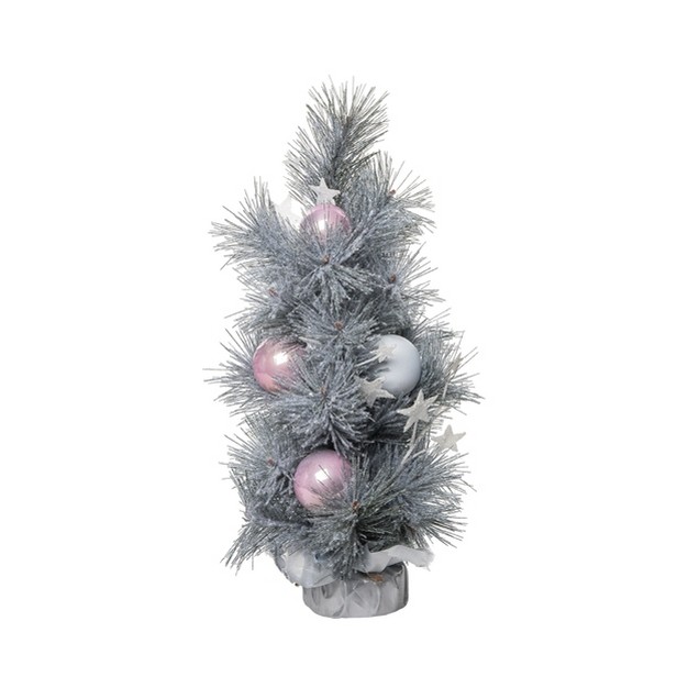 Transpac Artificial 18 In. Multicolored Christmas Whimsical Winter Tree