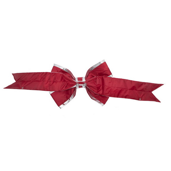 Vickerman Red Silver Nylon Out Bow 7 Sz