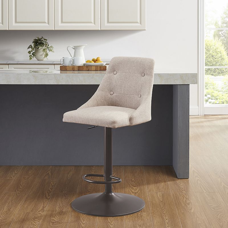 Linon Bellevue Adjustable Barstool