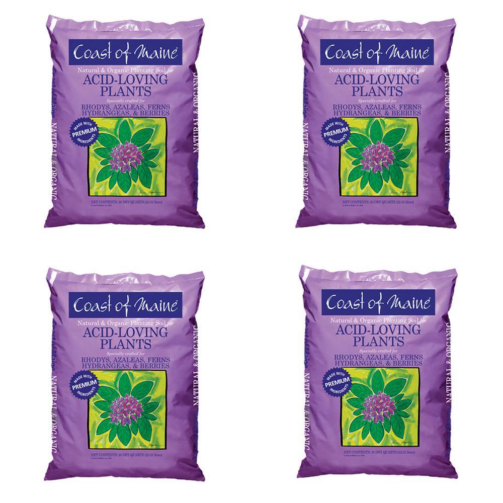 Coast of Maine 20 qt. Organic Natural Potting Soil for Acid Loving Plants (4-Pack) 4 x 1cbRFS20QT