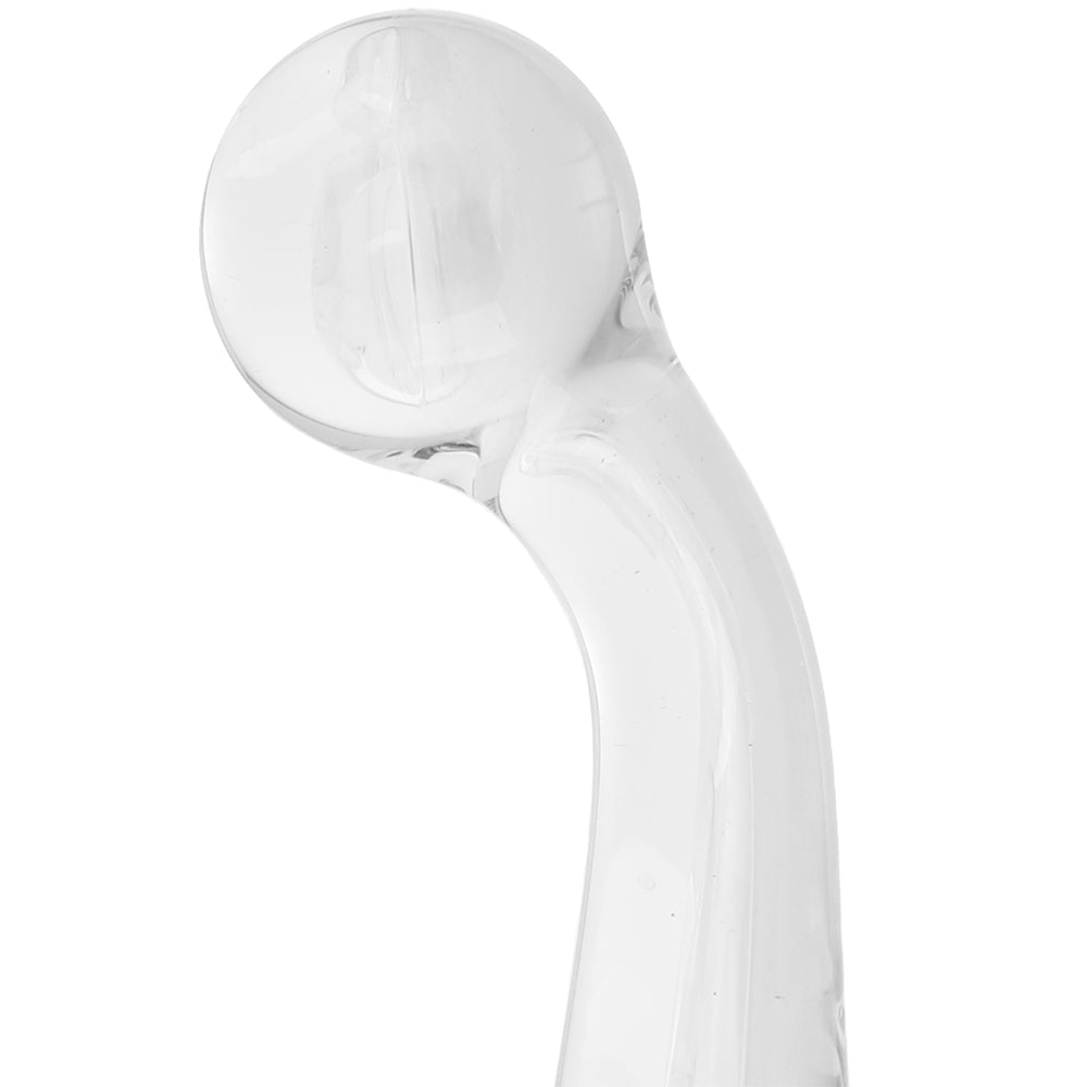 Crystal Premium Glass G-Spot Wand in Clear