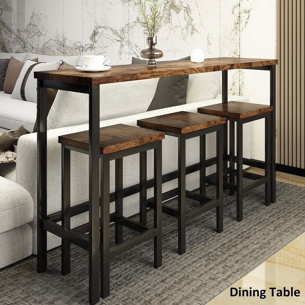 4 Piece Counter Height Dining Table Set   60.2\