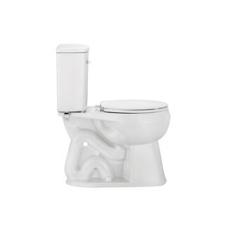 Niagara Stealth Shadow 2-piece 0.80 GPF Single Flush Round Front Toilet in. White Seat Not Included C33.200.01