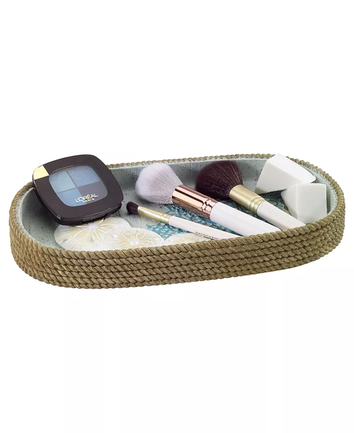 Avanti Beachcomber Seashells Resin Bathroom Tray