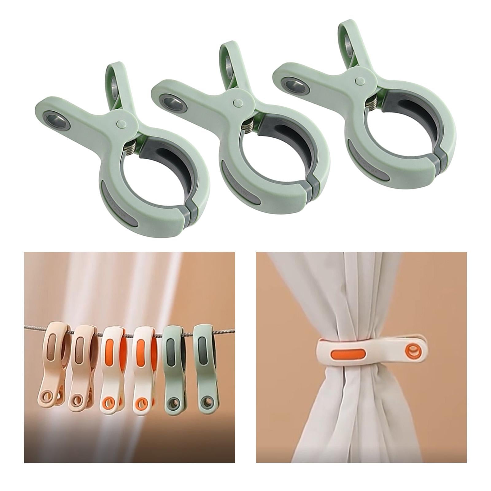 6Pccs Fashion Beach Towel Clips Towel Holder Clothes Pegs for Beach Chair