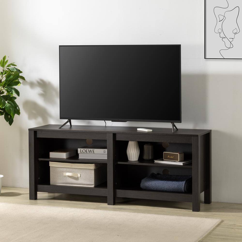 Zinus Camden 57.9 in. Espresso TV Stand Fits for TV's up to 65 in. ZU-UTOTV3-16E