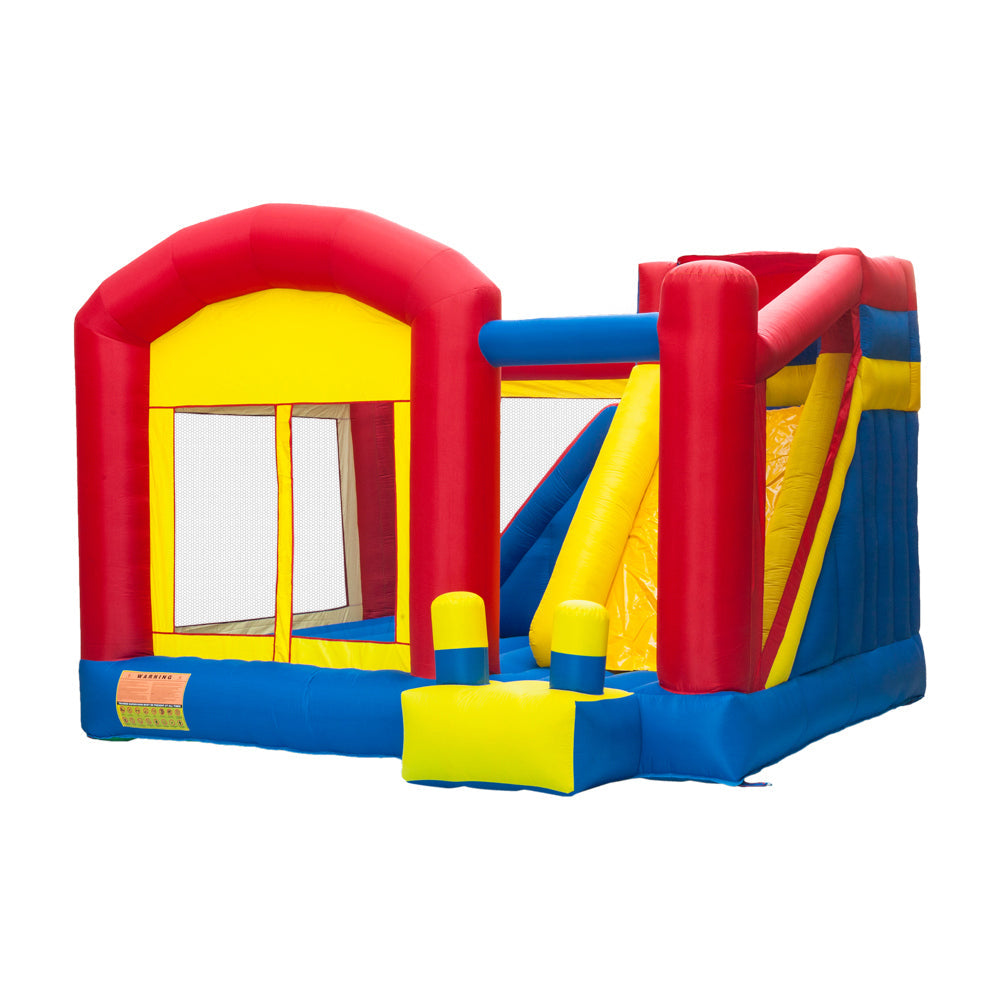 Inflatable Bounce House Castle Jumper Slide Large Trampoline 420D Oxford Cloth PVC Without Blower 3-12 Years Old 157.2"x141.6"x110.4"