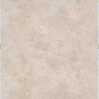 TrafficMaster Travertine Beige 4 MIL x 12 in. W x 12 in. L Peel and Stick Water Resistant Vinyl Tile Flooring (30 sqftcase) SS2380