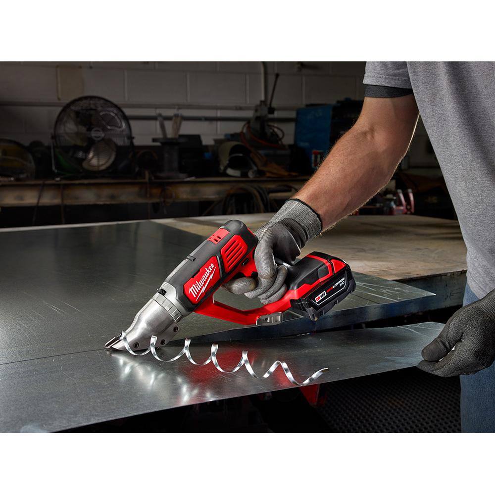 MW M18 18-Volt Lithium-Ion Cordless 18-Gauge Double Cut Metal Shear (Tool-Only) 2635-20