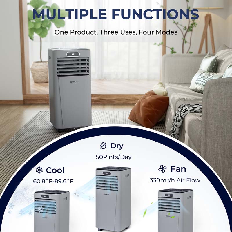 Canada Only - 10000 BTU Portable Air Conditioner with Remote Control