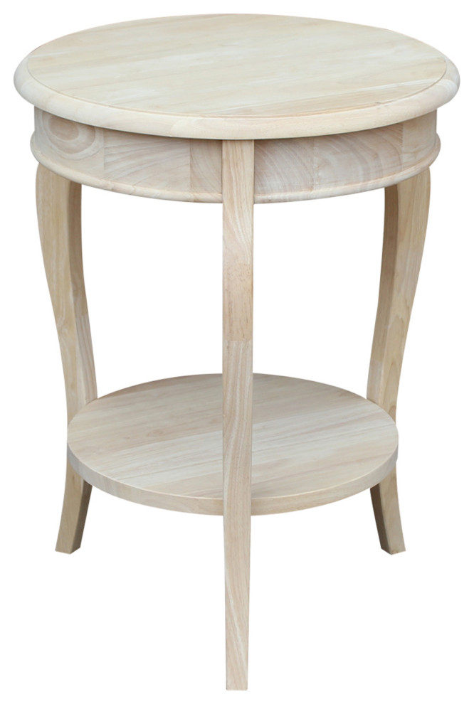 Cambria Round End Table   Transitional   Side Tables And End Tables   by International Concepts  Houzz