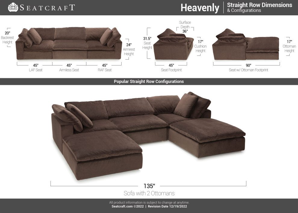 Seatcraft Heavenly   Transitional   Sectional Sofas   by Stargate Cinema  Houzz