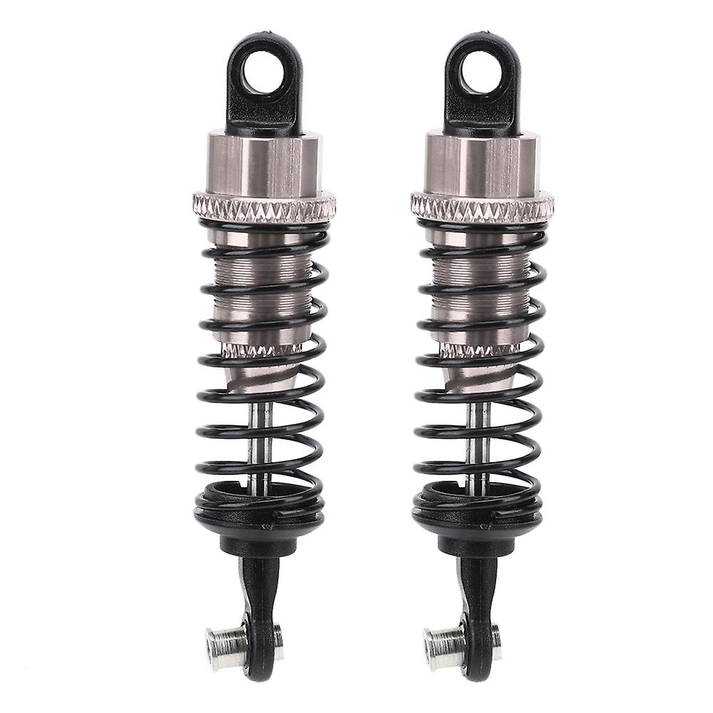 2pcs Aluminum Alloy Shock Absorber Damper A580018 Fit For Wltoys A959 1/18 Rc Cartitanium Color