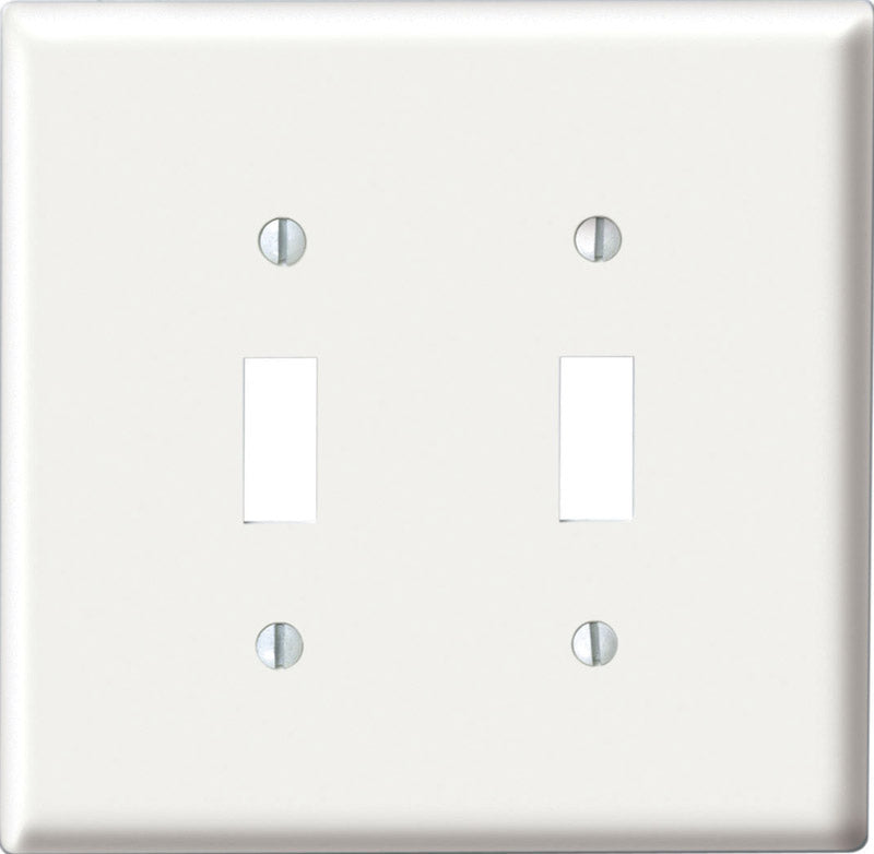 WALLPLATE SWITCH 2G WHT