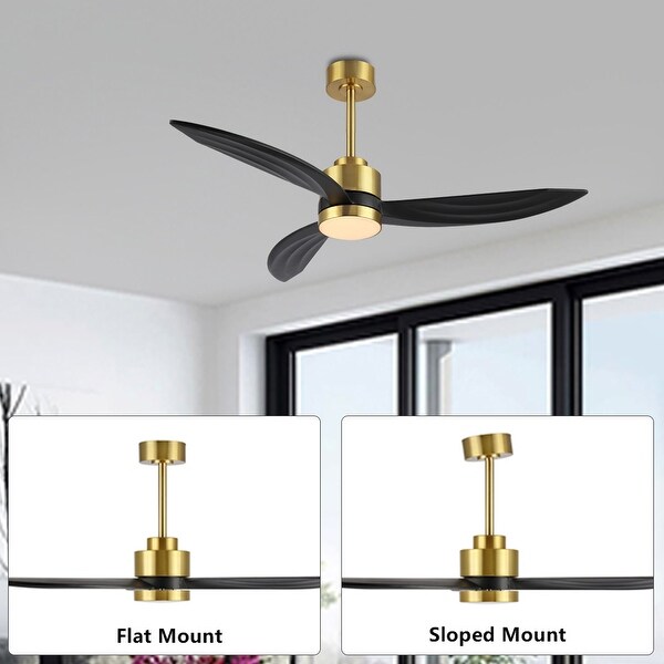 WINGBO 52-inch 3-Blades Indoor Celiing Fan with LED Light and Remote - N/A Shopping - The Best Deals on Ceiling Fans | 41137479