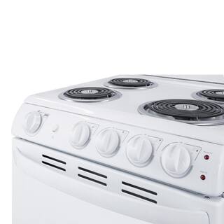 Summit Appliance 20 in. 2.3 cu. ft. Electric Range in White RE203W1