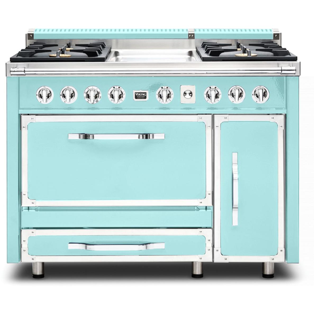 Viking 48-inch Freestanding Dual Fuel Range with True Convection Technology TVDR481-4GBW