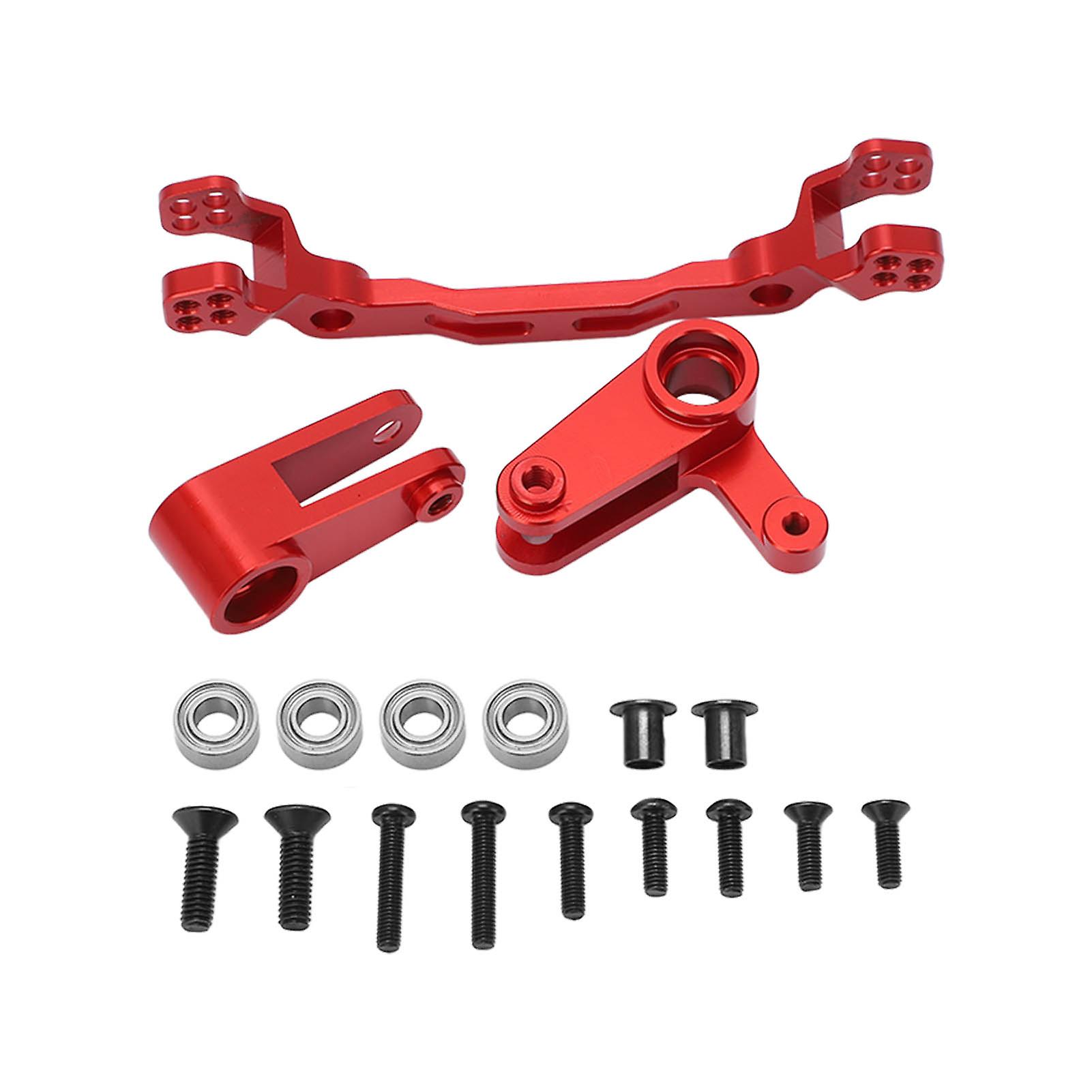 Aluminum Alloy Steering Parts Set Rc Car Steering Group Assembly Set Upgrade Part For Arrma Granite 1/10 Remote Control Carred