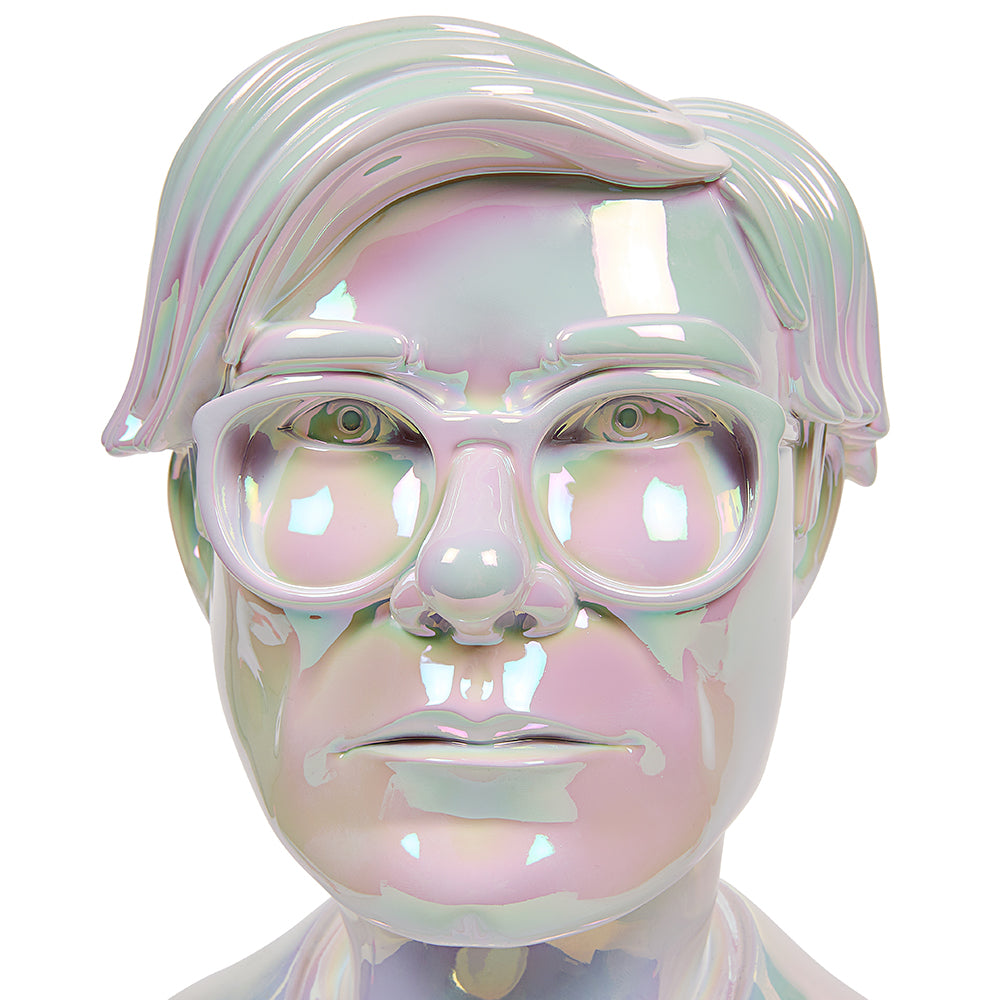 Andy Warhol 12” Bust Vinyl Art Sculpture – Iridescent Edition (Limited Edition of 300)