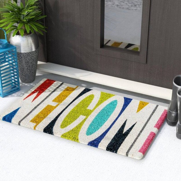 Welcome Woven Door Mat Novogratz By Momeni