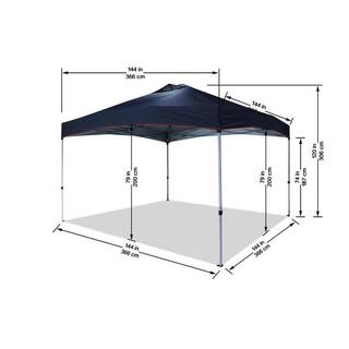 CROWN SHADES 12 ft. W x 12 ft. L x 11.1 ft. H 1 Touch Polyester Canopy 8028227