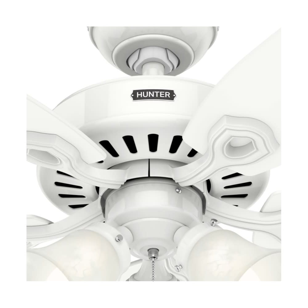 Hunter Builder Plus Ceiling Fan 52 Snow White Snow White ;