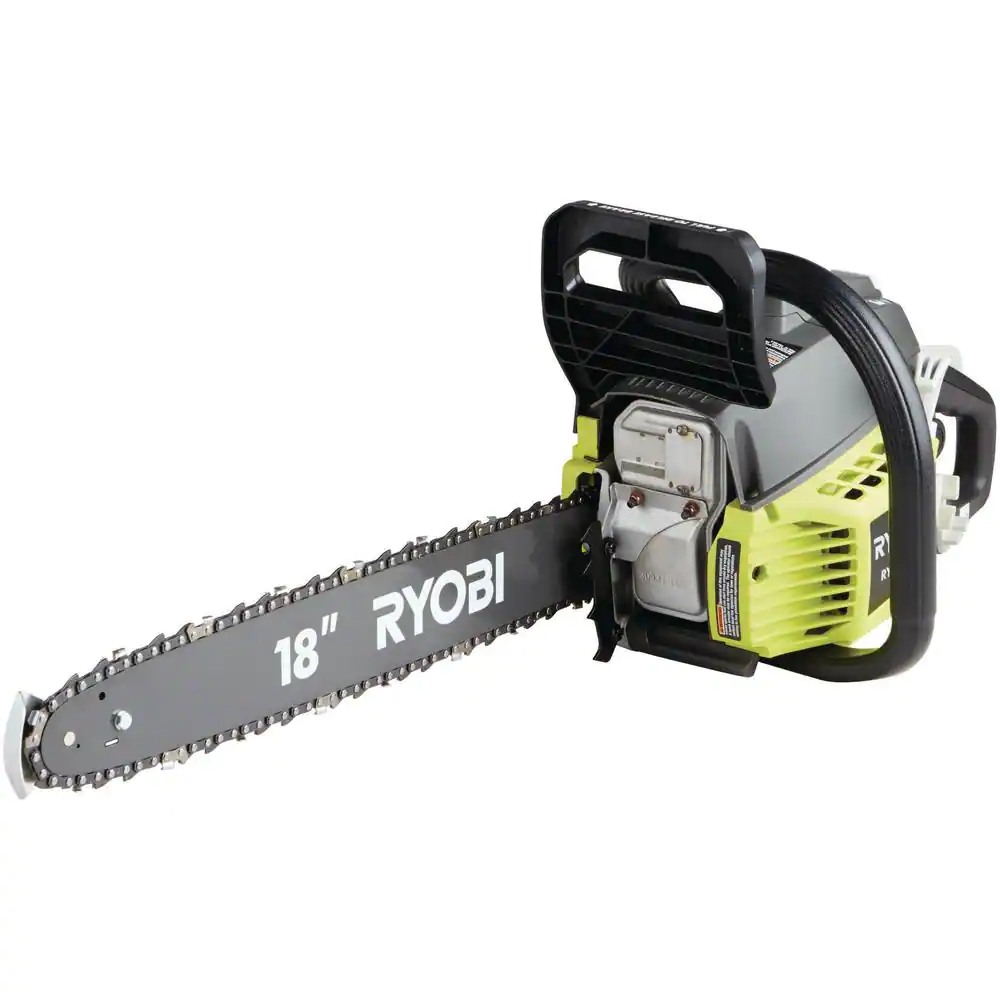 RYOBI RY3818 18 in. 38cc 2-Cycle Gas Chainsaw with Heavy Duty Case