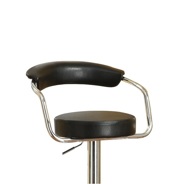 Set of 2 Faux Leather Bar Stools