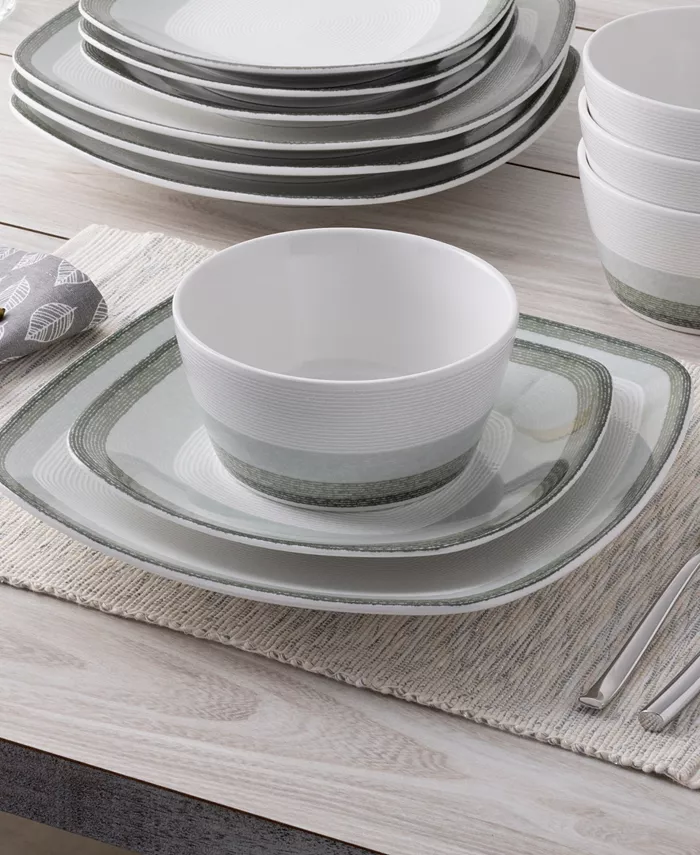 Noritake Colorscapes Layers 12 Piece Square Dinnerware Set