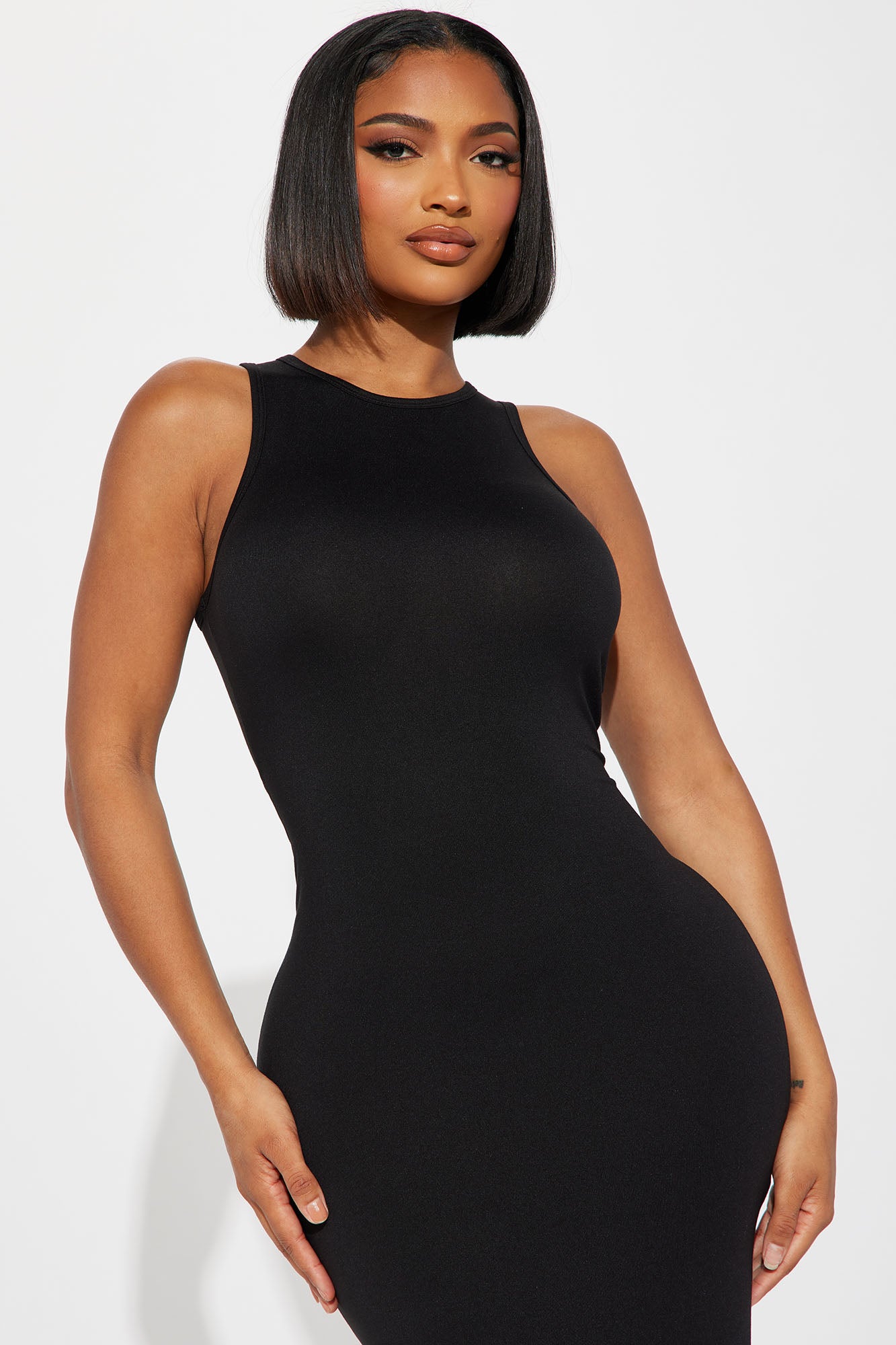 Bella Ann Midi Dress - Black