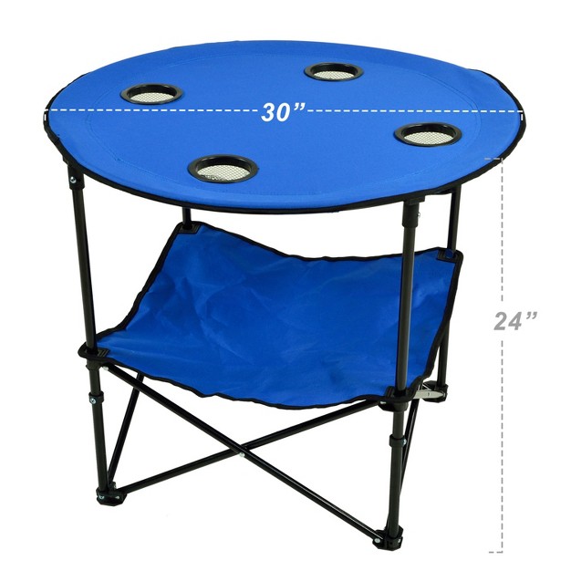 Picnic At Ascot Travel Folding Canvas Table For Picnics And Tailgating