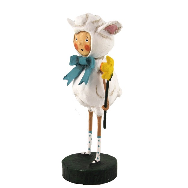 Lori Mitchell Little Lost Lamb One Figurine 5 5 Inches Easter Spring Daffodil 33164 Resin White