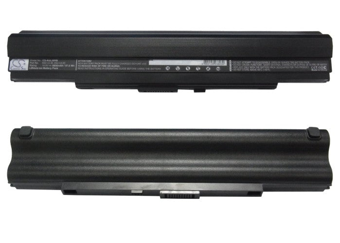 Asus Asus UL80AgA1 UL30 UL30A UL30AA1 UL 6600mAh Replacement Battery BatteryClerkcom Laptop and Notebook