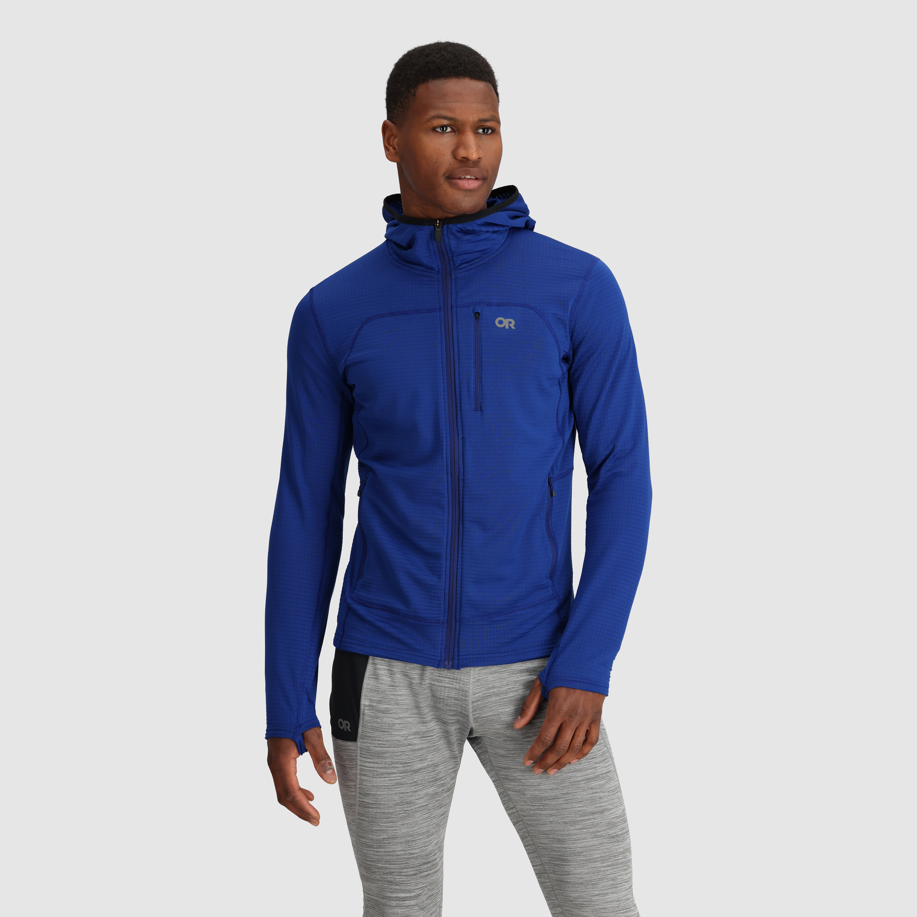 Men's Vigor Grid Fleece Full Zip Hoodie