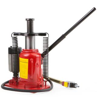 STARK USA 20-Ton Portable Air Manual Power Over Hydraulic Low-Profile Bottle Jack Lift 50503