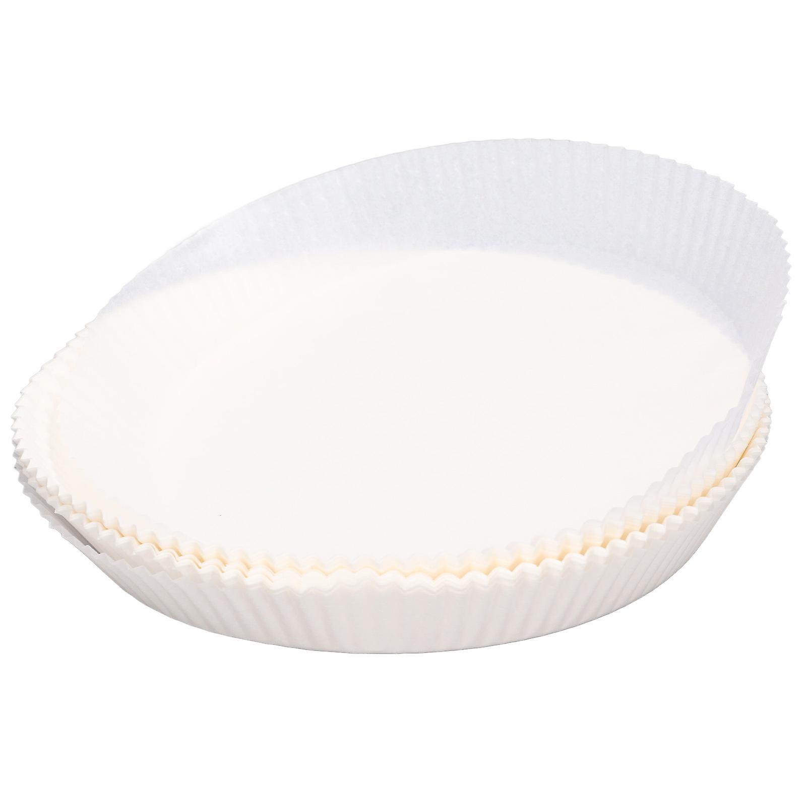 100pcs Disposable Oven Round Paper Liners Oil Resistance Fryer Blotting Paper For Home Kitchen