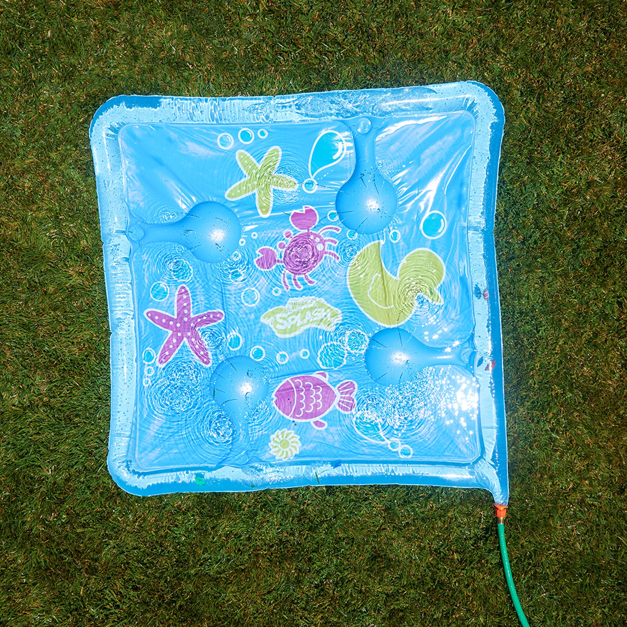 Wham-O Backyard Sea Creature Printed Children's Splash Pad with Inflatable Rim