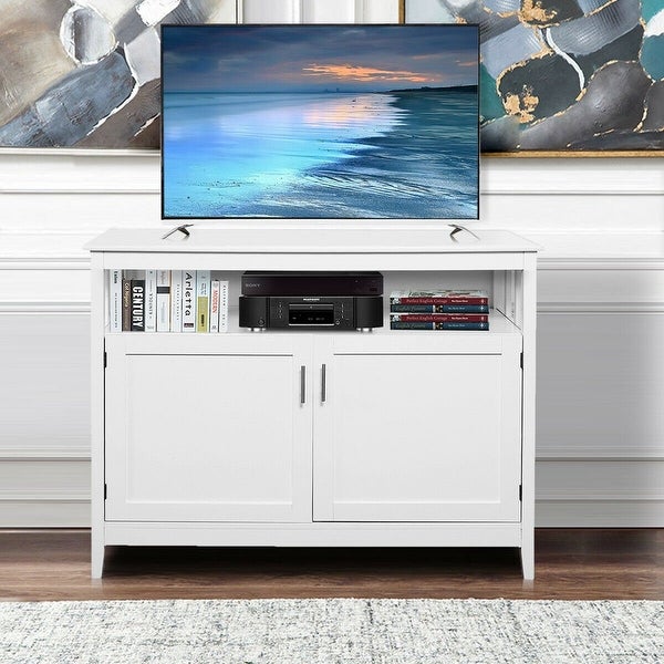 Wood Modern Kitchen Storage Cabinet White