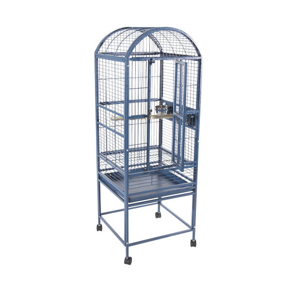 A and E Cage Co. Small Dome Top Cage - Platinum