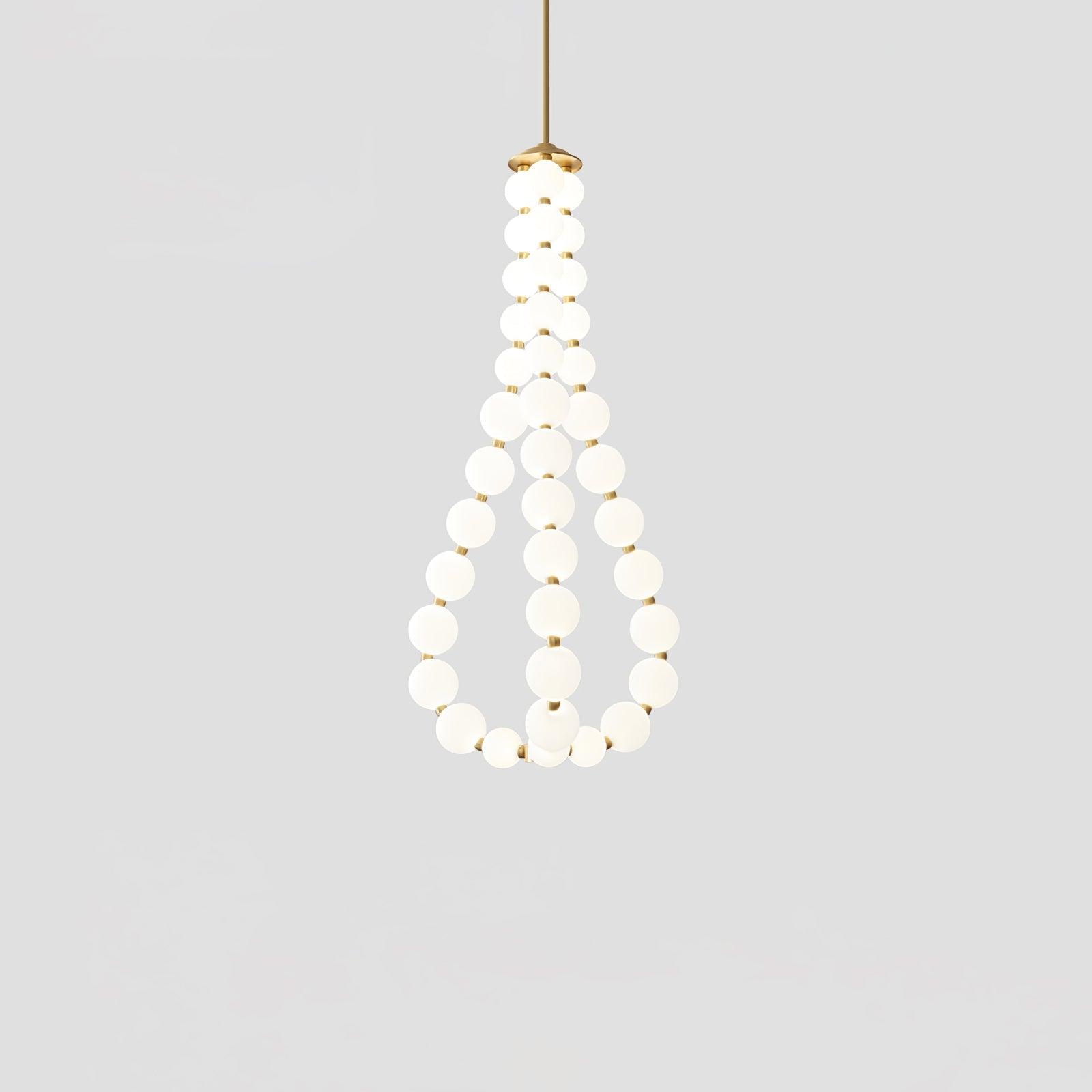 Glass Pearl Necklace Chandelier