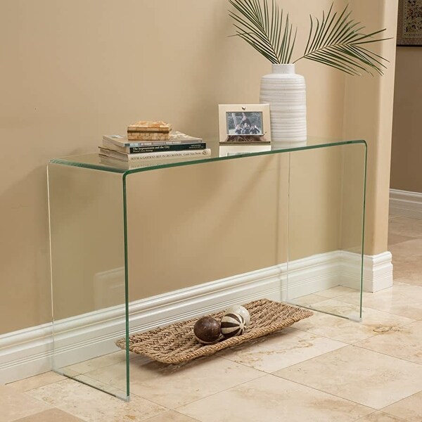 Waterfall Glass Small Console