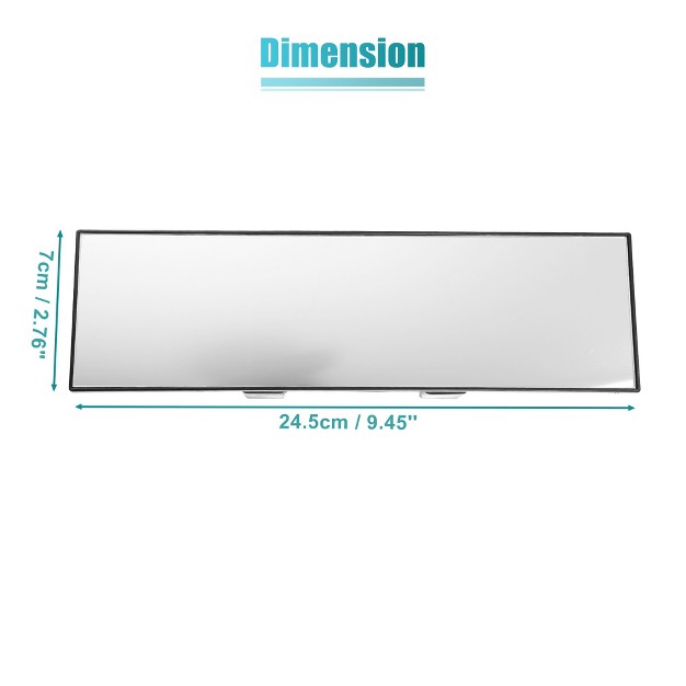 240mm Interior Rear View Mirror Fit Wide Angle Panoramic Clear Flat Surface