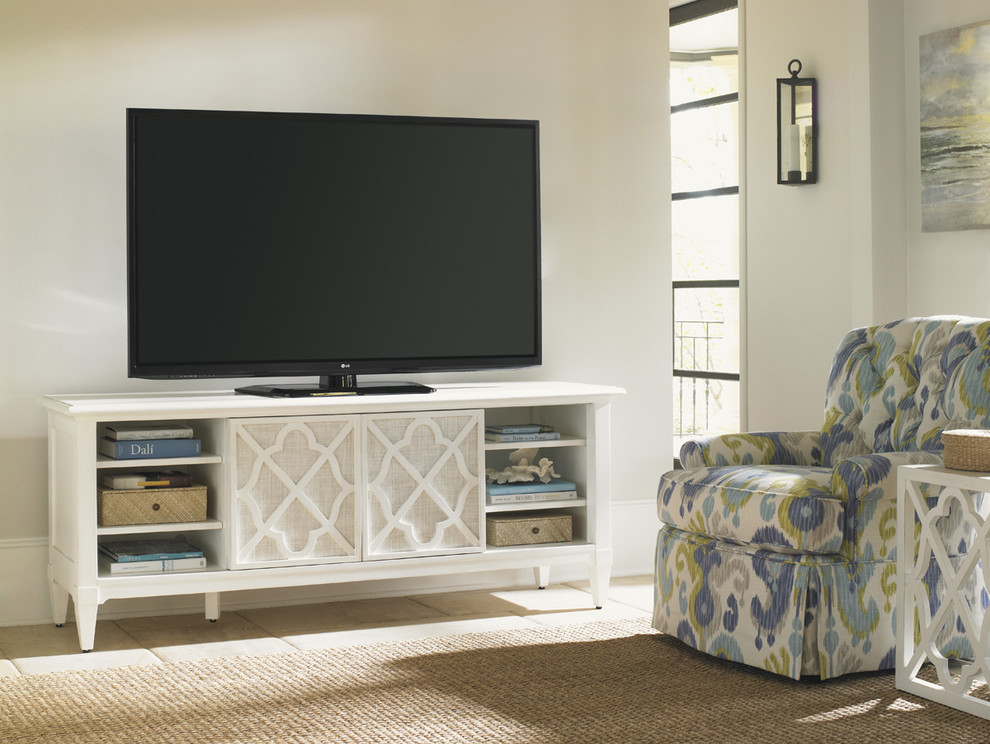 Wharf Street Media Console   Traditional   Entertainment Centers And Tv Stands   by Homesquare  Houzz