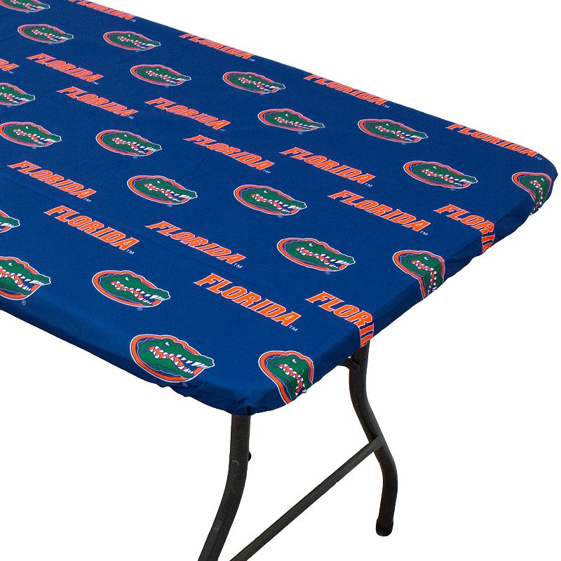 NCAA Florida Gators Tailgate Fitted Tablecloth， 72 x 30