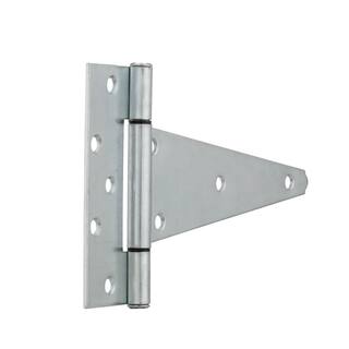 Everbilt 10 in. x 6-12 in. Zinc Plated Heavy-Duty Tee Hinge 15411