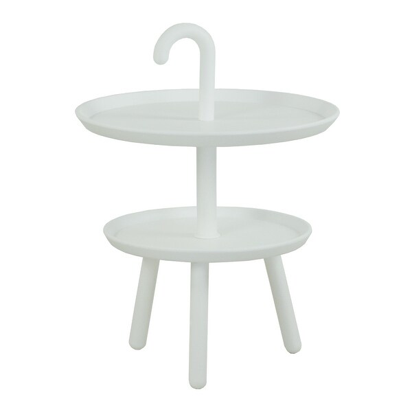 Umbria Accent Tiered Modern Minimalist End Side Table