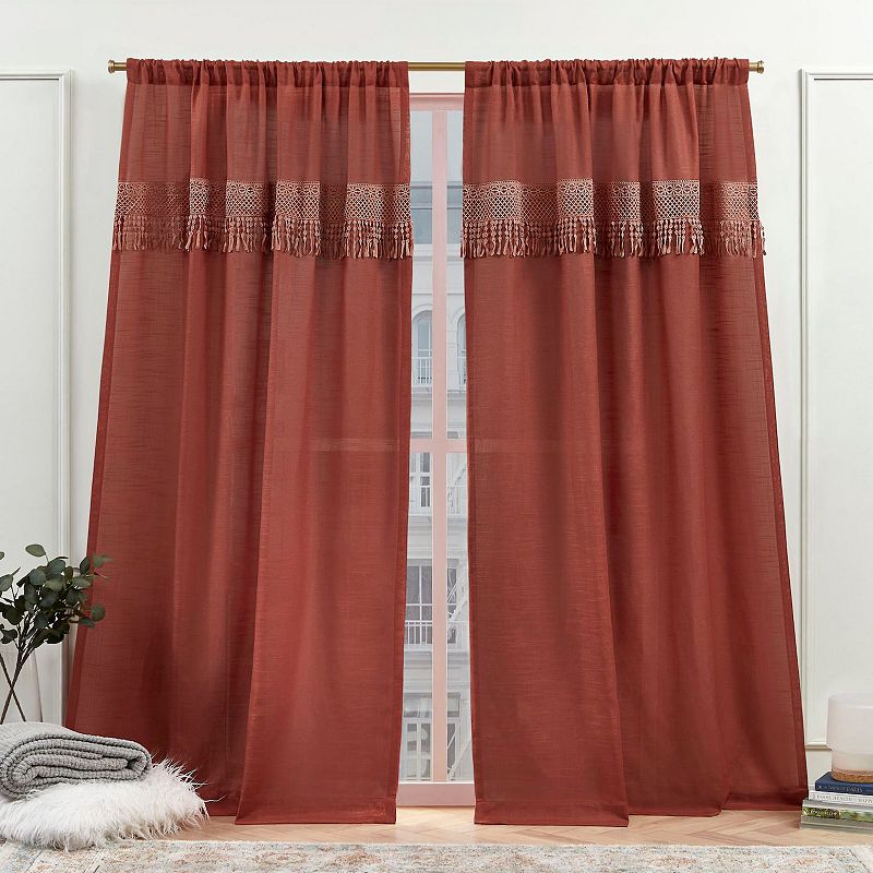 Nicole Miller New York Dunbar Light Filtering 2-pack Window Curtain Set