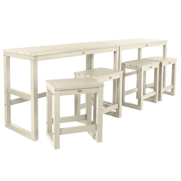 HIGHWOOD Monroe Modern Counter Height Balcony Stool/Table 6Piece Set