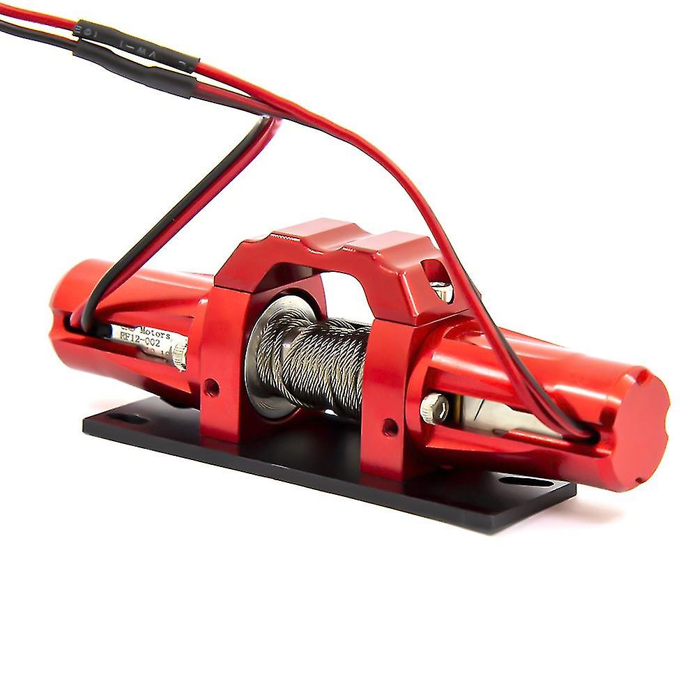 Double Motor Metal Simulated Winch For 1/10 Rc Crawler Car Rc4wd D90 Axial Scx10 Traxxas Trx4 Km2 P