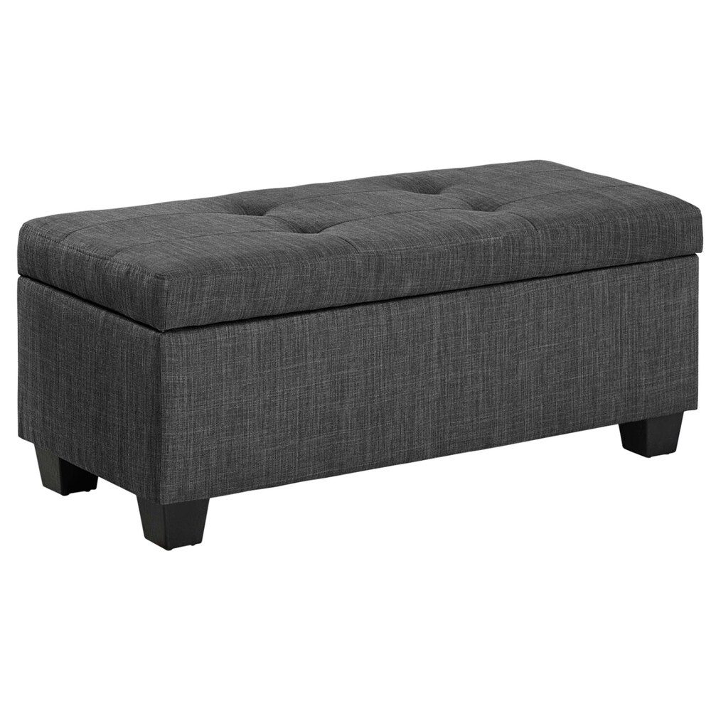 Porch   Den Harrison 3pk Storage Ottoman in Charcoal